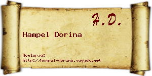 Hampel Dorina névjegykártya